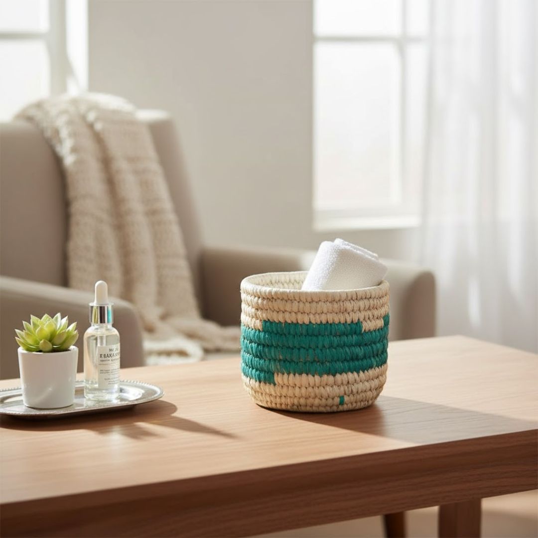 Eco-Friendly Palm Leaf Basket